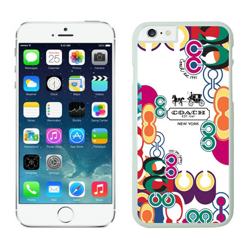 Coach Logo Monogram Multicolor iPhone 6 Cases FAM